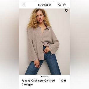 Reformation cashmere sweater